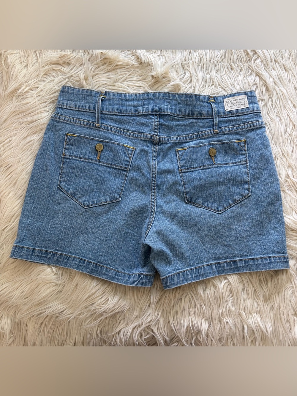 Y2K Levi Strauss Signature Denim Jean Mom Shorts 5” Inseam Women's Misses 12